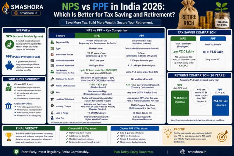 NPS vs PPF in India 2026
