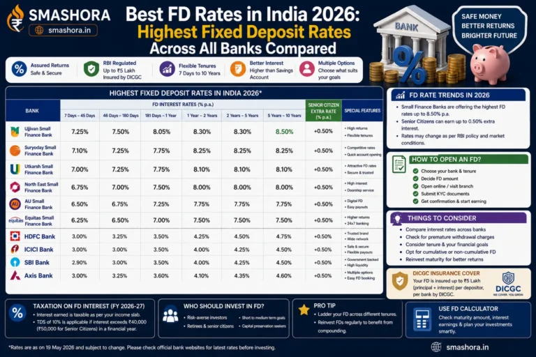 best FD rates in India 2026