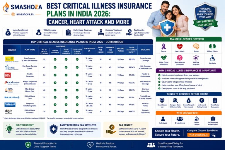 best critical illness insurance plans in India 2026