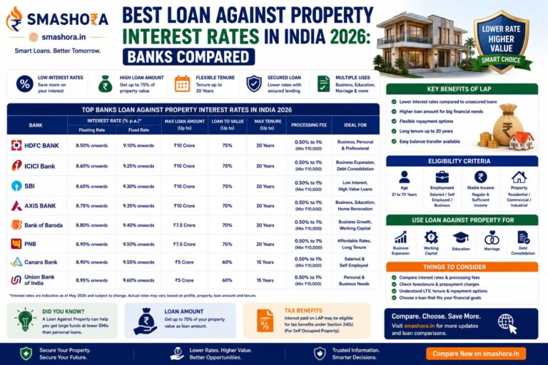 best loan against property interest rates in India